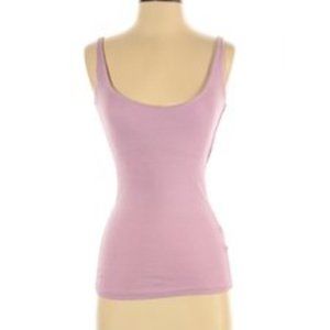 michael stars pink metallic knit tank top O/S